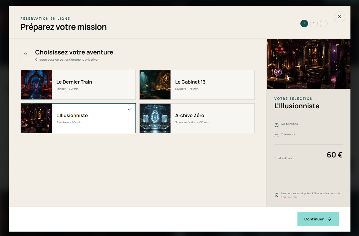Escape Game — La Faille