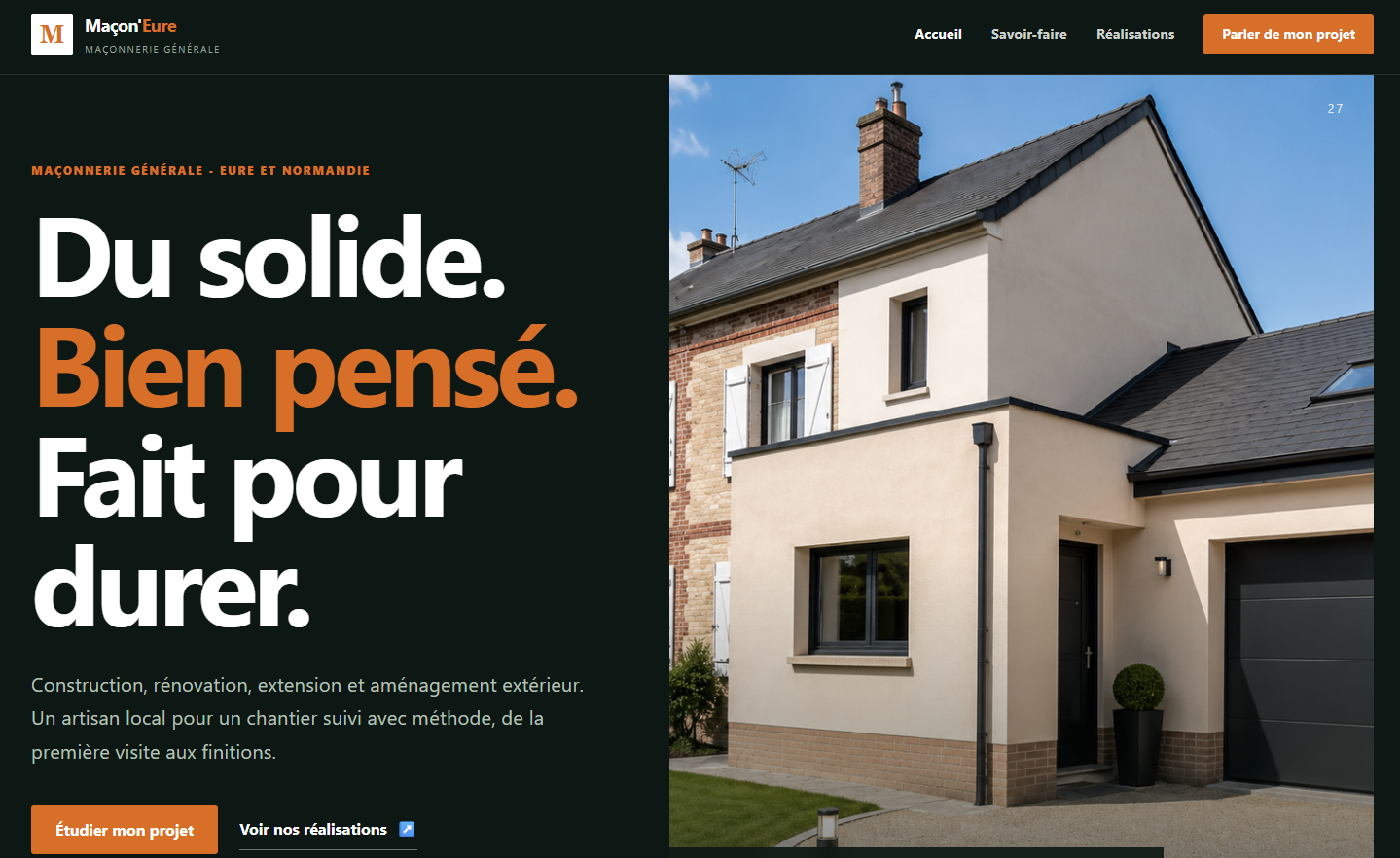 Aperçu du projet Maçon'Eure