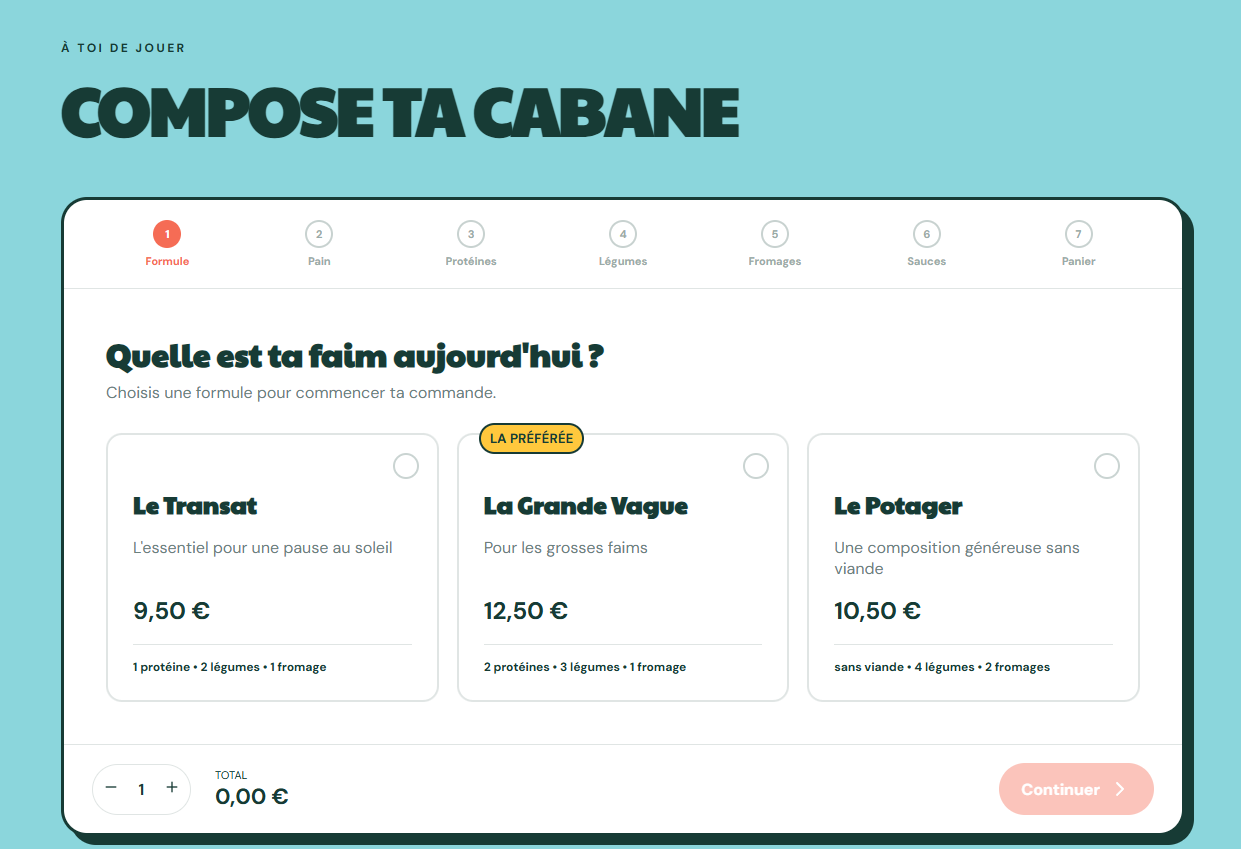 La Cabane - Commande de sandwichs sur mesure